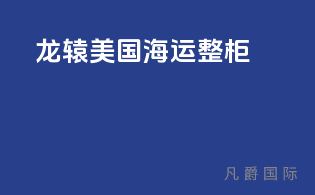 龙辕美国海运整柜